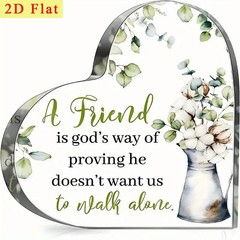 2D flat acrylic irregular shaped ornament, mysterious surprise gift box, gift