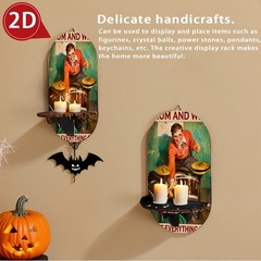 2D Bohemian Vintage Drum Wine Wall Shelf Multi-Functional Key Holder Home Decor