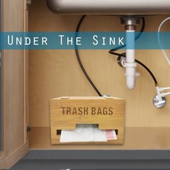 Trash Bag Dispenser with Handles, Garbage Bag Holder for Standard 13/30 Gallo…