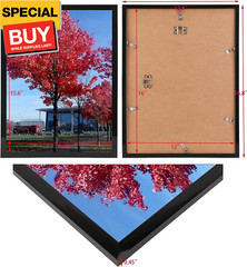 12X16 Picture Frame Black Display Pictures 12″ X 16″ Set of 1 12X16 Black Pictur
