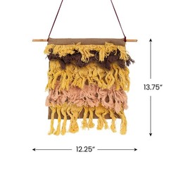 Northlight 13″ Rustic Neutral Tones Miniature String Shade Wall Art Decoration