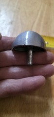 NOS Italian Satin Nickel Floor Mount Door Stop Architectural Hardware as shown