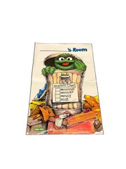 Vintage Sesame Street Muppet Bedroom Poster – «Members Only» – CTW 1981