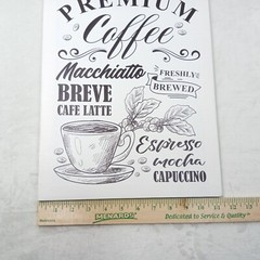 Coffee Wall Art Canvas Decor Vintage Look Kitchen Prints Cup Latte Cafe