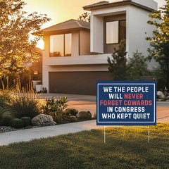 We The People Will Never Forget Yard Sign Patriotic American Flag Outdoor