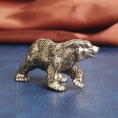 Solid Brass Bear Figurine Statue Animal Figurines Toy House Desktop Decoration