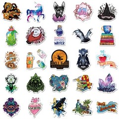 200pcs SPIRITUAL Stickers Pack, Crystal Potion Gothic Stickers, #050112139