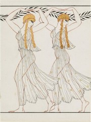 George Barbier Art Deco Print “Two Nymphs in L’Après-midi d’un Faune” 1917