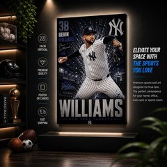 Devin Williams Poster or Canvas – Devin Williams New York Yankees Wall Art Decor
