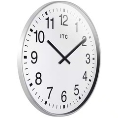 Infinity Instruments Business Clock Silver 19 in. Large Shatter-Resistant Cover