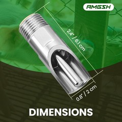 20Pack Pig Waterer Nipples, NPT 1/2″ Stainless Steel Automatic Silver