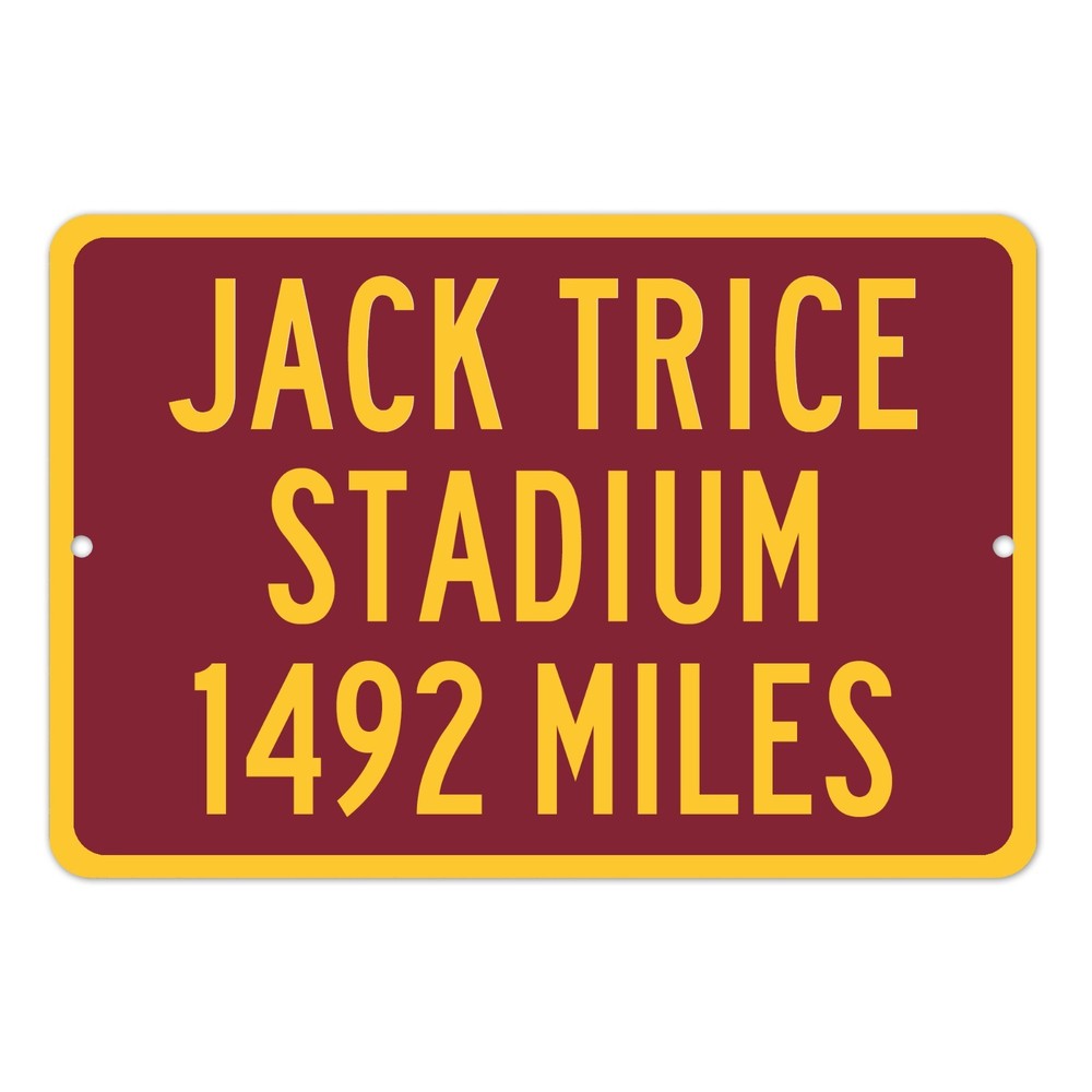 Jack Trice Stadium Custom Distance Mileage Sign Iowa State Cyclones Football Fan