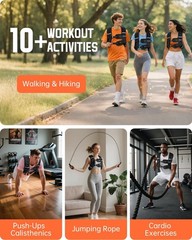 Renoj Weighted Vest for Women Men: Available in 6lb/8lb/10lb/11lb/12lb/14lb/1…