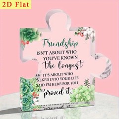 2D flat acrylic irregular shaped ornament, mysterious surprise gift box, gift