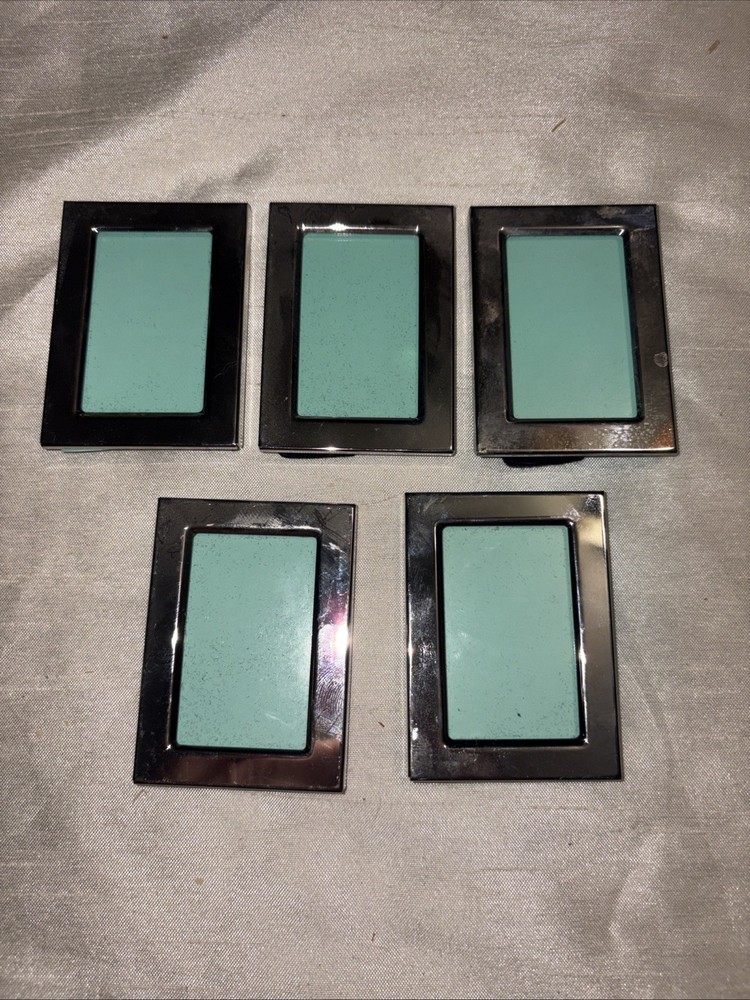 Silver Mini Picture Frame 2″ x 3″/ 2 1/2 Lot Of 5 Small