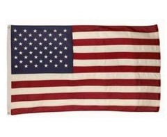 2X3 FT US AMERICAN COTTON FLAG EMBROIDERED STARS SEWN STRIPES