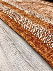 Alfa Rich Scandinavian Burnt Orange Washable Area Rugs for Living Room Bedroom