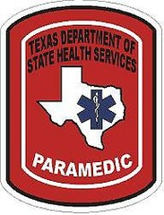 Texas Paramedic Reflective or Matte Vinyl Decal Sticker Paramedic EMT EMS