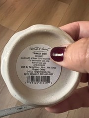 New Hearth & Hand With Magnolia Irregular Edge Ceramic Trinket Dish