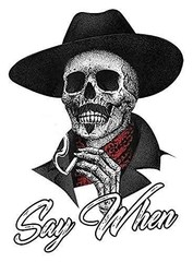 Say When Doc Holiday Sticker Decal Skeleton Skull Tombstone Quote 2 Clear
