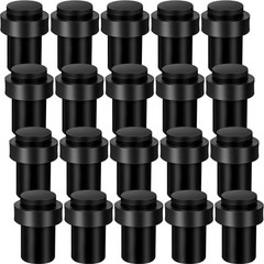 20 Pcs Door Stopper Mounted Floor Stops Stainless Steel Cylindrical Stopper M…