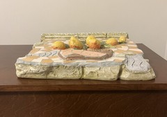 VTG Mosaic Furniture 15” Yellow Lemon Tree Italian Style Hanging Wall Art Plaque