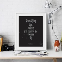 One Republic Inspirational Wall Art Print Motivational Quote Poster Decor Gift