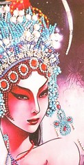 Asian Peking Opera Lady, Beaded Art, Finished Diamond Painting Home Decor