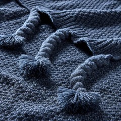 Knit Throw Blanket Blue – Hearth & Hand with Magnolia