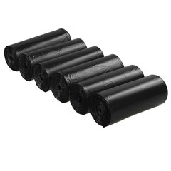 Ramddy 4 Gallon Small Garbage Bags, Black Office Kitchen Bathroom Trash Can L…