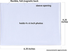 4 X 6 Magnetic Picture Frames, Photo Sleeves – 40 Pack