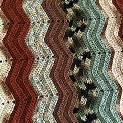 NEW ESTATE MULTI COLOR AFGHAN BLANKET Soft 50”X 62″ HANDMADE Crocheted READ #2