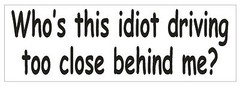 Tailgating Bumper Sticker or Helmet Sticker D751 Funny Tailgator Bumper Sticker
