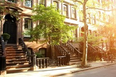 Rows of Beautiful Brownstones in New York City Photo Photograph Poster 36×24