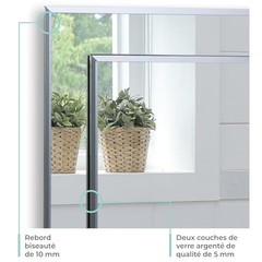 Mood Rectangular Bathroom Mirror Wall Mounted (20 x 28 Inch), 28″L x 20″W