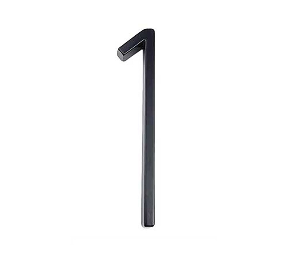 Outdoor Numbers For House Address Black Metal WIth Screws and Anchors
