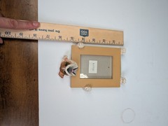 Small E&S Imports Resin Bulldog Dog Picture Frame 3×2″