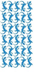 Lizard Stickers Sticker 1-1/4″ DC35-053 Medium Blue