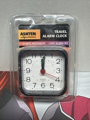 Ashten Products Travel Alarm Clock Quartz Movement 12-Hour Display 30067 t1