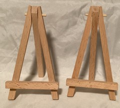 5 pieces Mini Wood Display Easel for Displaying Small Canvases, Photo (C2)