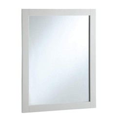 Shorewood Mirror, White Wood Frame, Rectangle, 24 in x 0.75 in x 30 in, 54721…