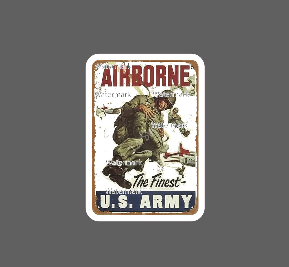 Airborne Sticker U.S Army Waterproof NEW – Buy Any 4 For $1.75 EACH Storewide!