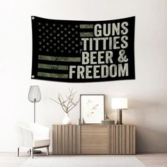 Vintage American Flag Tapestry – 60x40in Wall Decor for Dorm, Bedroom, Garage
