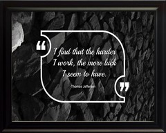 Thomas Jefferson I Find That Poster Print Picture or Framed Wall Art