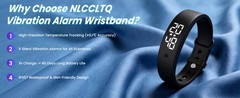 Vibrating Alarm Wristband Heavy Sleepers Adults Wrist Band Shock Clock Watch