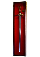 Vertical Sword Display Case Cabinet Wall Rack Claymore Long Swords Medieval 54″