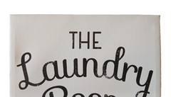 Canvas Wall Hanging “The Laundry Room – Loads of Fun” Square Print 8.5” x 8.5″