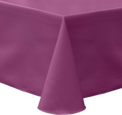 3 Pack- Poly-Cotton Twill 60 x 144-Inch Oval Tablecloth, Plumberry