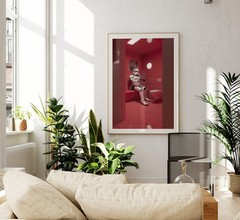 Stormtrooper Red Funny Bathroom Poster Wall Art Decor