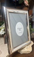 Vintage Christian Dior Silver Tone Picture Photo Frame 6 1/2″ x 8 1/2″